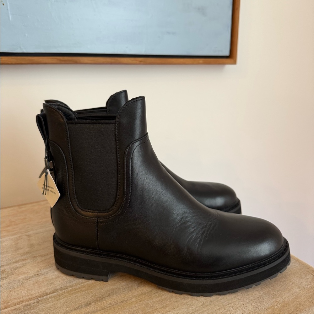 Cole Haan Black Waterproof Leather Boots
